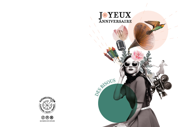 Carte Double Femme Anniversaire – Image 2